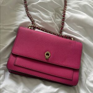 Etienne Aigner Pink Crossbody Bag with Chain Strap